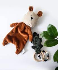 Baby Sleep Toy Teddy Bear Plush Toy Studded Toy Brown Handmade Kids Toys Bear Plush Toy Baby Sleep
