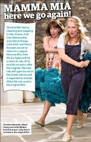 Meryl streep pierce brosnan colin firth stellan skarsgård julie walters dominic cooper amanda seyfried christine baranski lily james josh dylan hugh skinner jeremy irvine alexa davies jessica keenan wynn andy garcia cher. Mamma Mia Here We Go Again Pressreader