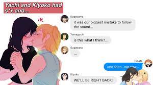 haikyuu texts: Yachi and Kiyoko had s*X and... - YouTube