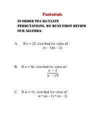 Descomposició factorial ficha de descomposición factorial sin utilizar potencias. Factorials By Mo Don Teachers Pay Teachers
