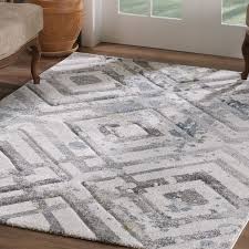 Begeisterte.moderner kurzflor teppich aus leder, ø 140 cm. Moderner Kurzflor Teppich Weiss Rauten My2906 160x230 Cm