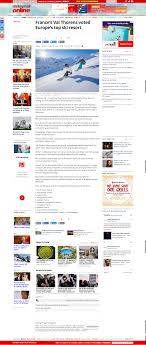 Download malay mail and enjoy it on your iphone, ipad and ipod touch. Malay Mail Online France S Val Thorens Voted Europe S Top Ski Resort World Ski Awards
