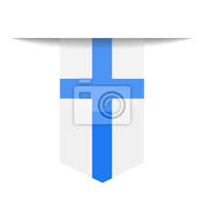 Finsko finská vlajka vlajka, zkratka země, rozloha, měna. Finsko Vlajka Ikona Zalozky Vektoru Obrazy Na Stenu Obrazy Izolovany Cestovani Symbol Myloview Cz