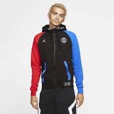 Jordan Paris Saint Germain Black Cat Full Zip Fleece Hoodie Black Products In 2020 Schwarzer Hoodie Schwarze Nike Paris Saint Germain