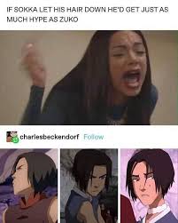 Sokka With His Hair Down Would Have Been Too Powerful In 2020 Avatar Airbender Avatar Funny Avatar The Last Airbender Funny