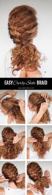 Also, the longer the hair, the more tangled it can get. Easy Everyday Curly Hairstyle Tutorials The Curly Side Braid