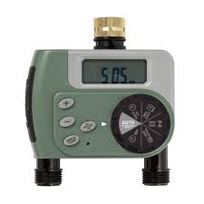 Orbit Digital 2 Outlet Ht Timer 62057 The Home Depot In 2020 Timer Water Timer Irrigation Controller