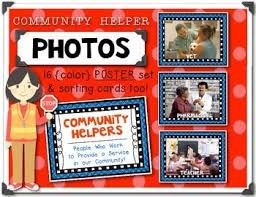 16 Community Helpers Real Photos Poster And Card Bundle Set Community Helpers Sorting Cards Kindergarten Fun