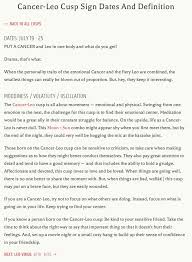 The cusp of cancer and leo, a sweet and sour touch that intoxicates.i'm talking about those people who were born between july 19 and 25. Pin By Emma Blamey On Crystals And Spiritual Thingys Cancer Leo Cusp Leo Zodiac Quotes Leo And Cancer