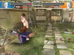 Well, sane people will buy a wrestling game and punch the virtual representations of their favourite superstars in the face. Ps2 Backyard Wrestling 2 There Goes The Neighborhood Gameplay Youtube