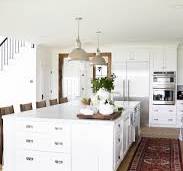 HOME TOUR: WHITE MARBLE KITCHEN REVEAL - Red White & Denim