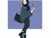 Kami berharap postingan gambar kartun chef wanita muslimah png diatas bisa bermanfaat buat sobat. 50 Ide Hijab Art Kartun Hijab Ilustrasi Karakter Kartun