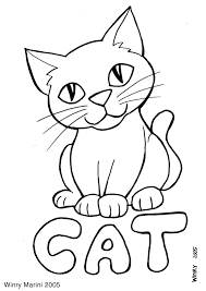 15 kumpulan contoh gambar untuk belajar mewarnai anak tk paud. Cat Drawing For Colouring Novocom Top