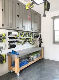 Although the adjustable shelves were not on the original, we incorporated them to make the cabinet adaptable to the variety of shaker style cabinet downloadable plan. Diy Cabinets For A Garage Workshop Or Craft Room Shanty 2 Chic