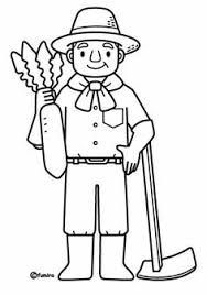Lámina en blanco y negro de agricultor para pintar en línea con el ordenador. 18 Ideas De Dibujo Agricultor Dibujos Dia Del Campesino