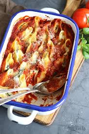 Spinach Ricotta Stuffed Pasta Shells Bake To The Roots