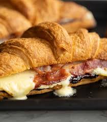 Brie, Blackberry and Bacon Filled Croissants