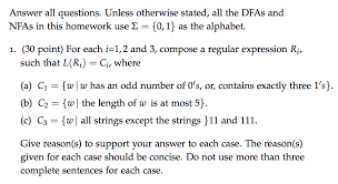 Für die zeichen des alphabets benutzen wir a,b,c,… beispiele. Solved Dfas Nfas Homework Use 0 1 Alphabet 1 2 3 Compose