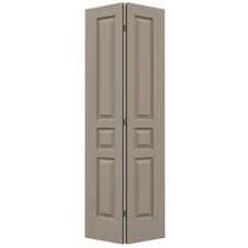 Reliabilt No Frame 3 Panel Square Hollow Core Textured Molded Composite Bifold Closet Door Common 28 In X 80 In Actual 27 5 In Bifold Door Hardware Panel Moulding Primed Doors