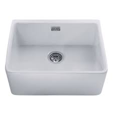 cda single bowl ceramic white kitchen