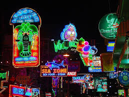 Thailand terkenal dengan berbagai hiburan malamnya. Signage Dipimpin Lampu Neon Tanda Malam Lampu Gelap Jalan Pattaya Thailand Kehidupan Malam Pxfuel