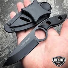 New 7 Black Tactical Military Fixed Blade Survival Hunting Neck Boot Icareyou Knife Sheath All4hiking Com Neck Knife Boot Knife Knife Making