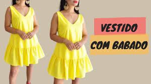 Como Fazer Vestido Com Babado Tendencia Verao 2021 Suzamusa Youtube