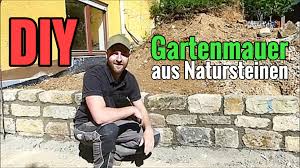 Endlich eine serie in der ihr wirklich seht wie man es selber macht!!! Diy Eine Gartenmauer Aus Natursteinen Bauen Baue Dir Deine Designmobel Einfach Selbst Diy