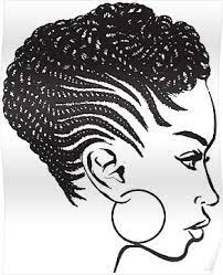 African American Braids Hairstyle Black Woman Beauty Salon Poster African American Braided Hairstyles African American Braids Braids For Black Hair