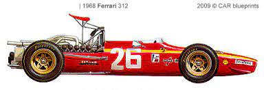 1968 ferrari 312 f1, jacky ickx, chris amon. 1968 Ferrari 312 F1 Formula Blueprints Free Outlines