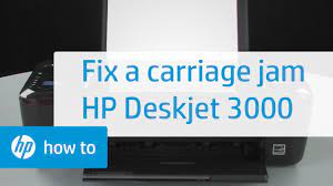 Ch562wn color printer ink cartridge for hp 61 61 deskjet 2512 2514 2540 3000. Fixing A Carriage Jam Hp Deskjet 3000 Printer Hp Youtube