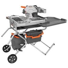 Ridgid 10 In Variable Speed Commercial Tile Saw R4090 At The Home Depot Tile Saw Commercial Tile Tiles