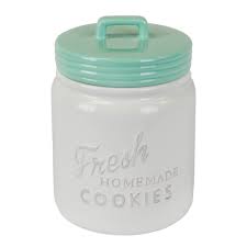 Dii Vintage Retro Farmhouse Chic Mason Jar Inspired Ceramic Kitchen Canister Cookie Jar With Airtight Lid For Food Storage Store Cookies Crackers Chips And More Aqua Walmart Com Walmart Com