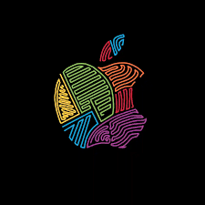 Multicolored apple logo digital wallpaper, computer, paint, spot. Apple Logo 4k Live Wallpaper Desktophut Com
