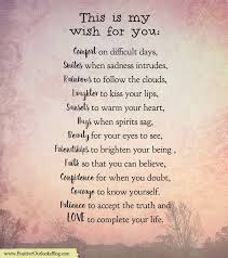 Positive Outlooks Blog Sympathy Quotes My Wish For You Grieving Quotes