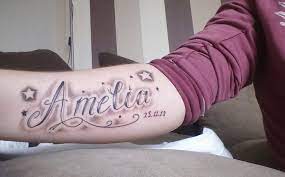 1 the meaning behind name tattoos. Amelia