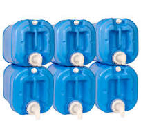 Stackable Water Containers - 6 Pack