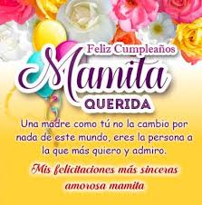 Biper Y Sus Amigos Mami Querida Letra Mejores 50 Felicitaciones De Cumpleanos Happy Birthday Mom Cake Happy Birthday Mom Happy Birthday Mom Images