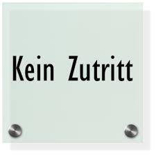 Das schild für „einfahrt verboten findet sich gratis. Plexiglasschild Durchgang Verboten Symbol