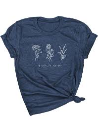 Pure cotton construction fitted with dropped short sleeves and a notched neckline. No Rain No Flowers Eco Tee Wholesome Culture No Rain No Flowers Tees Comfy Shirts