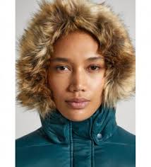 Pepe Jeans Plumífero May Corto verde