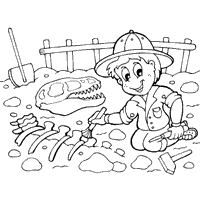 People and jobs coloring pages for kids check our great jobs coloring pages available online. Dinosaur And Paleontologist Coloring Pages Surfnetkids