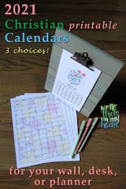 The collects and the psalms are from the book of common prayer. 2021 Christian Printable Calendars Write Them On My Heart