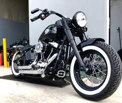 This Beautiful 2014 Harley Davidson Softail Slim Came In For A Fresh Set Of Legend Air Rear Su Harley Davidson Crafts Classic Harley Davidson Motorcycle Harley
