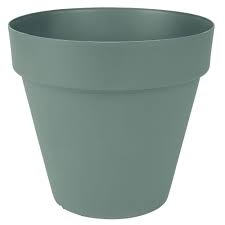 Cache Pot Rond Plastique Gris Fonce Pot Jardiniere Et Bac A Fleur Decoration De Jardin Jardin Et Plein Air Gifi