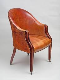 Edwardian Leather Tub Chair Leather Tub Chairs Chair Slipcovers For Chairs