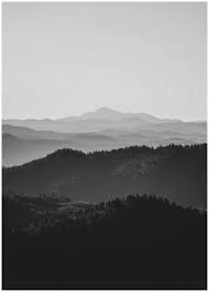Dimensions refer to image size. Landscape Layers Poster Landscape Black And White Aesthetic Black Astetic Background