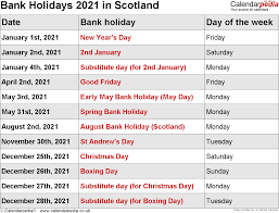 According to the bank holidays act of 1871, christmas day and good friday are considered days of rest. Bank Holidays 2021 In The Uk With Printable Templates