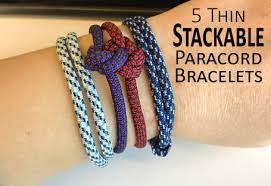 Paracord bracelet instructions how to make 2 color survival bracelets. Stack Em The 5 Thinnest Paracord Bracelets Paracord Planet