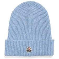 Women S Moncler Wool Alpaca Blend Beanie 270 Liked On Polyvore Featuring Accessories Hats Light Blue Light Blue Beanie Blue Beanie Hat Moncler Beanie